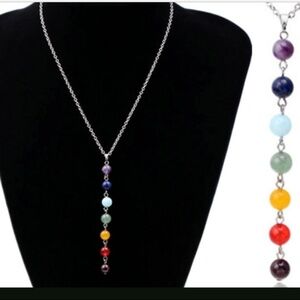 New 7 Chakra Beads Pendant Necklace